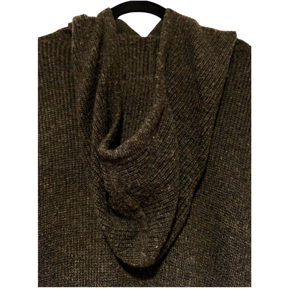 Banana Republic Women's Olive Green Drop Shoulder Hooded Sweater Oversized Small - Picture 5 of 7